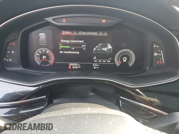2019 Audi Q8 Premium z VIN WA1AVAF10KD020279, wystawiony jako Copart lot #63042205 z przebiegiem 102 032 mil mil oraz Szkoda całkowita • Salvage title. Historia ofert i sprzedaży dostępna na DreamBid. Obrazek 9.