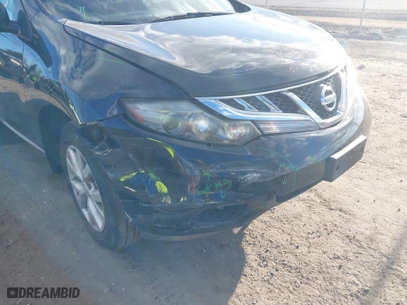 2011 Nissan Murano SV with VIN JN8AZ1MW9BW181392, listed as a IAAI auction lot 41672019 with 114,472 mi miles. Bid and sale history available at carsss.com. Image 6.