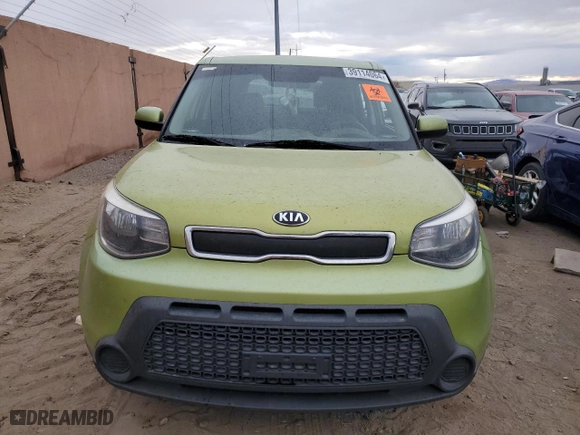 2015 Kia Soul with VIN KNDJN2A23F7792159, listed as a Copart auction lot 53731024 with 0 mi miles and Salvage Title. Bid and sale history available at carsss.com. Image 5.