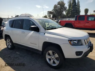 2016 Jeep Compass Sport with VIN 1C4NJDBB4GD511836, listed as a Copart auction lot 49989595 with 106,850 mi miles and Salvage Title. Bid and sale history available at carsss.com. Image 4.