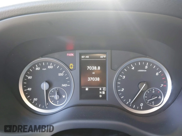 2022 Mercedes-Benz Metris Cargo with VIN W1YV0BEY8N3960426, listed as a IAAI auction lot 42019330 with 37,038 mi miles. Bid and sale history available at carsss.com. Image 7.