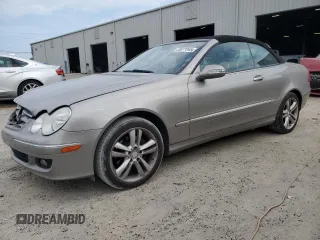 2009 Mercedes-Benz CLK 350 with VIN WDBTK56F79T102356, listed as a Copart auction lot 55977045 with 74,571 mi miles and Salvage Title. Bid and sale history available at DreamBid. Image 1.