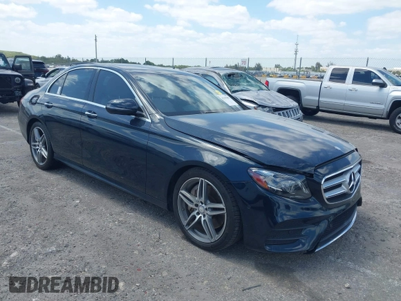 2017 Mercedes-Benz E 300 Luxury with VIN WDDZF4JB8HA207132, listed as a IAAI auction lot 42155585 with Not Provided miles and . Bid and sale history available at carsss.com. Image 1.