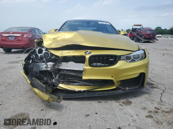 2015 BMW M4 with VIN WBS3R9C51FK334817, listed as a Copart auction lot 53521564 with 51,403 mi miles. Bid and sale history available at carsss.com. Image 5.