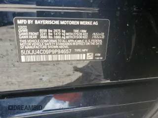 2023 BMW X5 M50i z VIN 5UXJU4C09P9P94657, wystawiony jako Copart lot #50709685 z przebiegiem Nie podano mil oraz Szkoda całkowita • Salvage title. Historia ofert i sprzedaży dostępna na DreamBid. Obrazek 14.