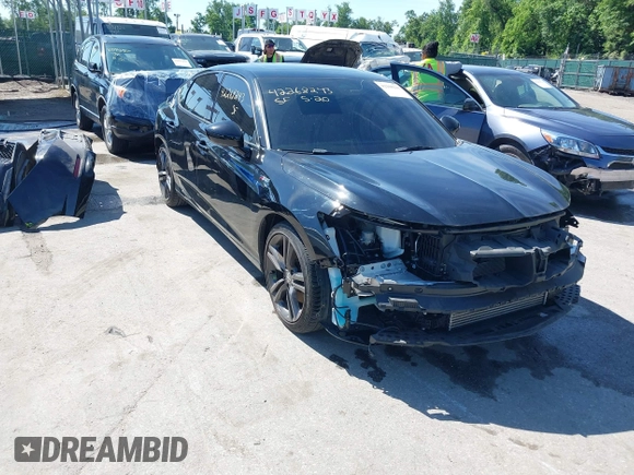 2023 Acura Integra w/A-Spec Package with VIN 19UDE4H39PA022089, listed as a IAAI auction lot 42268243 with 33,276 mi miles and . Bid and sale history available at DreamBid. Image 1.
