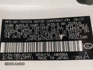 2021 Lexus UX 250h z VIN JTHP9JBH7M2051534, wystawiony jako IAAI lot #41624505 z przebiegiem 29 569 mil mil oraz . Historia ofert i sprzedaży dostępna na DreamBid. Obrazek 9.