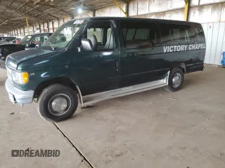 2001 Ford Econoline Wagon XL z VIN 1FBSS31S31HB25585, wystawiony jako Copart lot #46612994 z przebiegiem 145 122 mil mil oraz Nie do naprawy. Historia ofert i sprzedaży dostępna na DreamBid. Obrazek 1.