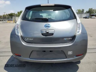 2015 Nissan LEAF SV with VIN 1N4AZ0CP2FC324146, listed as a Copart auction lot 54988835 with 56,441 mi miles and Clean Title. Bid and sale history available at carsss.com. Image 6.