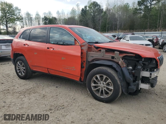 2021 Jeep Cherokee 80th Anniversary with VIN 1C4PJMMX9MD198733, listed as a Copart auction lot 51117895 with 53,561 mi miles and Salvage Title. Bid and sale history available at carsss.com. Image 4.