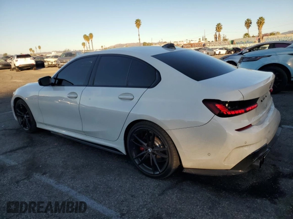 2022 BMW 3 Series M340i with VIN 3MW5U7J07N8C40822, listed as a Copart auction lot 84839034 with 92,672 mi miles and Salvage Title. Bid and sale history available at carsss.com. Image 2.