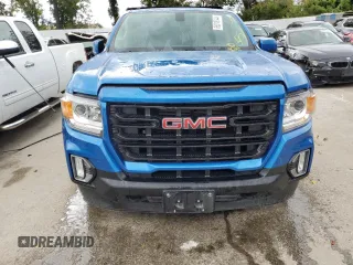 2021 GMC Canyon 4WD Elevation with VIN 1GTG6CENXM1276303, listed as a Copart auction lot 65016744 with 44,730 mi miles and Salvage Title. Bid and sale history available at carsss.com. Image 5.