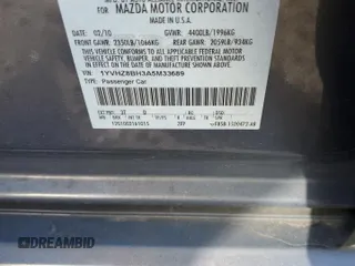 2010 Mazda 6 i Sport with VIN 1YVHZ8BH3A5M33689, listed as a Copart auction lot 46603315 with 174,973 mi miles and Salvage Title. Bid and sale history available at carsss.com. Image 14.