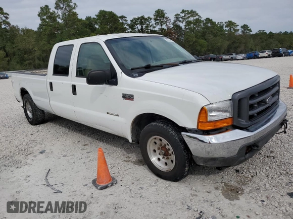 2001 Ford F-350 XL with VIN 3FTSW30F51MA57578, listed as a Copart auction lot 80559194 with 153,985 mi miles and Salvage Title. Bid and sale history available at DreamBid. Image 4.