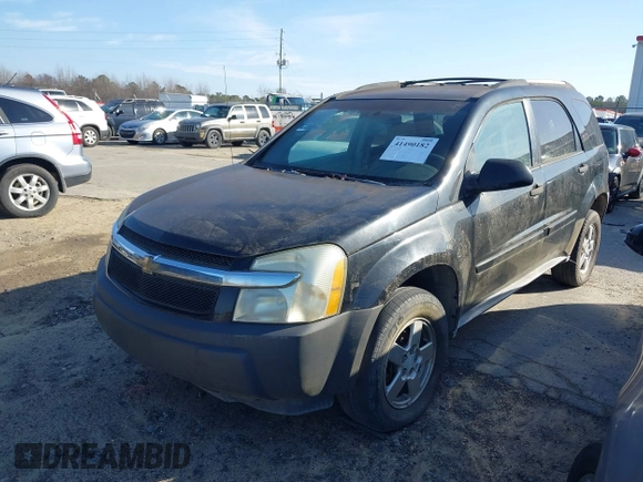 2005 Chevrolet Equinox LS with VIN 2CNDL23F556020503, listed as a IAAI auction lot 41490182 with 1 mi miles. Bid and sale history available at carsss.com. Image 2.