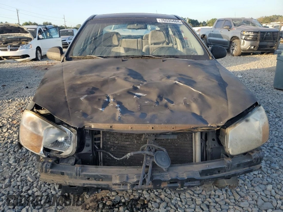 2009 Kia Spectra EX with VIN KNAFE221395599681, listed as a Copart auction lot 76535484 with 350,011 mi miles and Salvage Title. Bid and sale history available at carsss.com. Image 5.