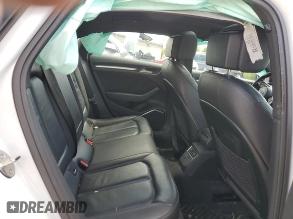 2017 Audi A3 Premium Plus with VIN WAUJ8GFF7H1006110, listed as a Copart auction lot 57037504 with 176,660 mi miles and Salvage Title. Bid and sale history available at DreamBid. Image 10.