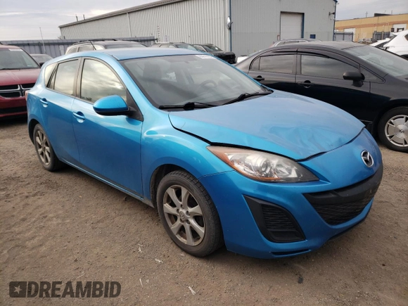 2011 Mazda 3 GX with VIN JM1BL1KF6B1397122, listed as a Copart auction lot 80616184 with 377,342 mi miles and Salvage Title. Bid and sale history available at carsss.com. Image 4.