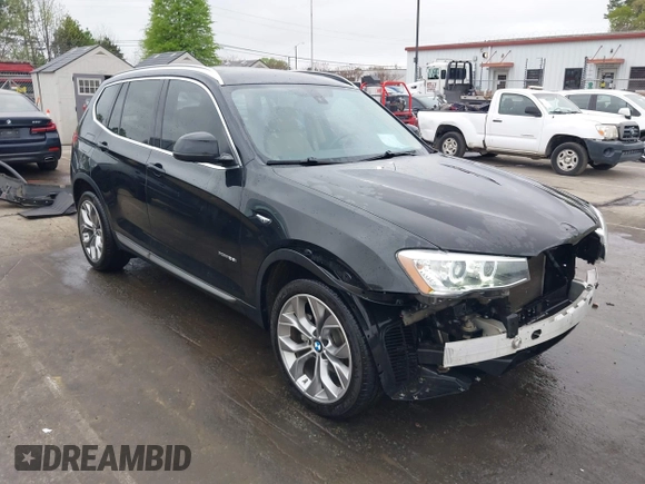 2016 BMW X3 xDrive28i with VIN 5UXWX9C57G0D82945, listed as a IAAI auction lot 41947751 with 88,547 mi miles and . Bid and sale history available at DreamBid. Image 1.