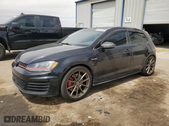 2017 Volkswagen Golf GTI S with VIN 3VW547AUXHM070857, listed as a Copart auction lot 52913205 with 87,759 mi miles and Salvage Title. Bid and sale history available at carsss.com. Image 1.