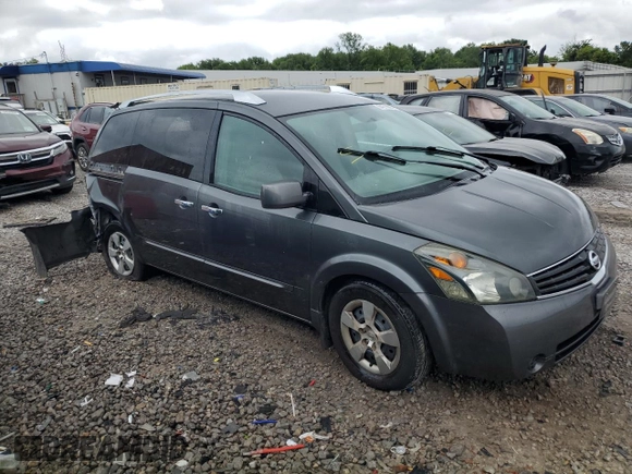 2007 Nissan Quest S with VIN 5N1BV28U17N115261, listed as a Copart auction lot 64215094 with 181,769 mi miles and Salvage Title. Bid and sale history available at carsss.com. Image 4.