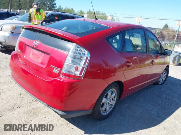 2007 Toyota Prius with VIN JTDKB20U177559950, listed as a IAAI auction lot 42071978 with 1 mi miles. Bid and sale history available at carsss.com. Image 4.