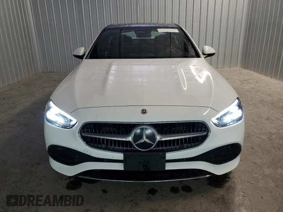 2025 Mercedes-Benz C 300 with VIN W1KAF4GB5SR238853, listed as a Copart auction lot 55306045 with 5,196 mi miles and Clean Title. Bid and sale history available at DreamBid. Image 5.
