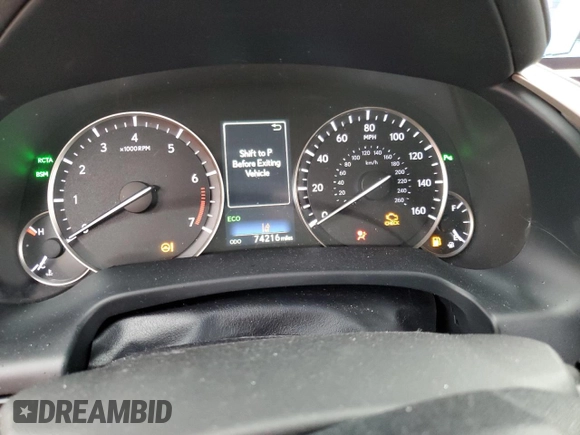 2019 Lexus RX 350L Premium with VIN JTJDZKCAXK2020347, listed as a Copart auction lot 83216684 with 74,216 mi miles and Salvage title. Bid and sale history available at DreamBid. Image 9.