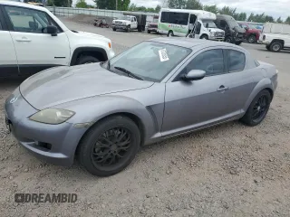 2004 Mazda RX-8 z VIN JM1FE173140124592, wystawiony jako Copart lot #61025055 z przebiegiem 120 360 mil mil oraz Czysty tytuł • Clean title. Historia ofert i sprzedaży dostępna na DreamBid. Obrazek 1.