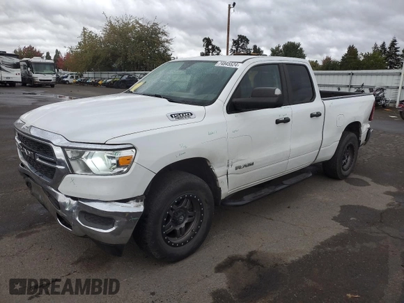 2019 Ram 1500 Tradesman z VIN 1C6SRFCT2KN621955, wystawiony jako Copart lot #74845524 z przebiegiem 123 786 mil mil oraz Szkoda całkowita • Salvage title. Historia ofert i sprzedaży dostępna na DreamBid. Obrazek 1.