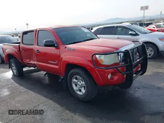 2010 Toyota Tacoma PreRunner with VIN 5TEJU4GN7AZ682751, listed as a IAAI auction lot 41072374 with 202,042 mi miles and . Bid and sale history available at DreamBid. Image 1.