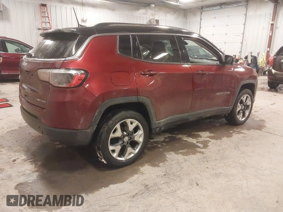 2021 Jeep Compass Limited with VIN 3C4NJDCB8MT503467, listed as a IAAI auction lot 41343230 with 30,321 mi miles and . Bid and sale history available at carsss.com. Image 4.
