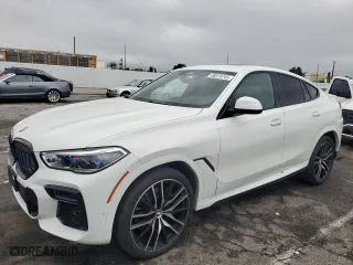 2022 BMW X6 xDrive40i with VIN 5UXCY6C08N9J21980, listed as a Copart auction lot 48819745 with 24,431 mi miles and Salvage Title. Bid and sale history available at carsss.com. Image 1.