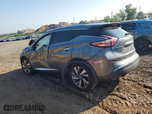 2015 Nissan Murano S with VIN 5N1AZ2MH2FN209432, listed as a Copart auction lot 61303585 with Not provided miles and Salvage title. Bid and sale history available at DreamBid. Image 2.