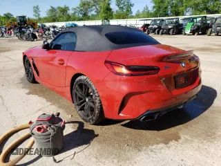 2020 BMW Z4 sDriveM40i with VIN WBAHF9C04LWW48635, listed as a Copart auction lot 56956824 with 8,288 mi miles and Salvage Title. Bid and sale history available at carsss.com. Image 2.