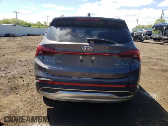 2022 Hyundai Santa Fe Hybrid Limited with VIN KM8S5DA1XNU033737, listed as a Copart auction lot 53679824 with 35,139 mi miles and Salvage Title. Bid and sale history available at carsss.com. Image 6.