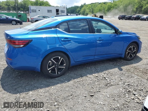 2024 Nissan Sentra SV with VIN 3N1AB8CV4RY265045, listed as a Copart auction lot 59188985 with 5,232 mi miles and Salvage title. Bid and sale history available at DreamBid. Image 3.