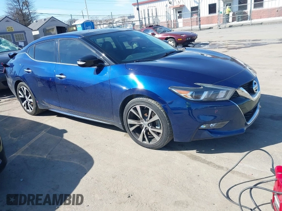 2017 Nissan Maxima SR with VIN 1N4AA6APXHC408764, listed as a IAAI auction lot 41595646 with 117,348 mi miles and . Bid and sale history available at DreamBid. Image 1.