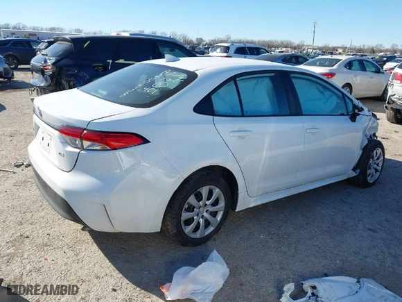 2024 Toyota Corolla LE with VIN 5YFB4MDE2RP124882, listed as a IAAI auction lot 41719381 with 18,698 mi miles. Bid and sale history available at carsss.com. Image 4.