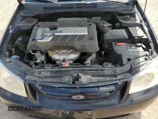 2006 Kia Spectra EX with VIN KNAFE121065348140, listed as a Copart auction lot 70874144 with 181,710 mi miles and Salvage Title. Bid and sale history available at carsss.com. Image 12.