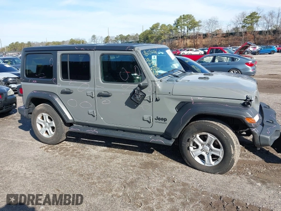 2022 Jeep Wrangler Unlimited Willys with VIN 1C4HJXDN2NW267658, listed as a IAAI auction lot 41858229 with 24,307 mi miles and . Bid and sale history available at DreamBid. Image 6.