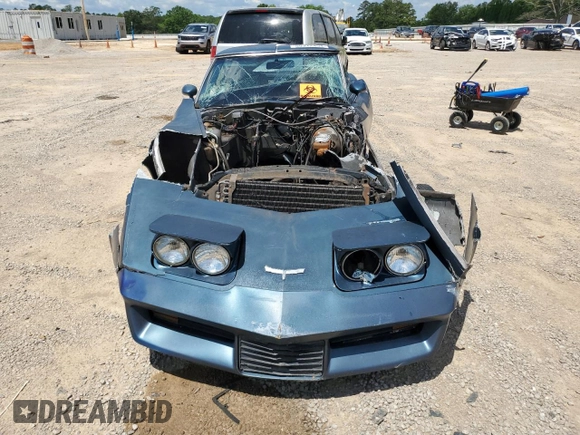 1980 Chevrolet Corvette z VIN 1Z878AS407077, wystawiony jako Copart lot #55312454 z przebiegiem Nie podano mil oraz Szkoda całkowita • Salvage title. Historia ofert i sprzedaży dostępna na DreamBid. Obrazek 5.