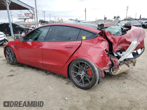 2018 Tesla Model 3 Long Range Battery z VIN 5YJ3E1EB2JF075221, wystawiony jako Copart lot #53571425 z przebiegiem 45 927 mil mil oraz Szkoda całkowita • Salvage title. Historia ofert i sprzedaży dostępna na DreamBid. Obrazek 2.