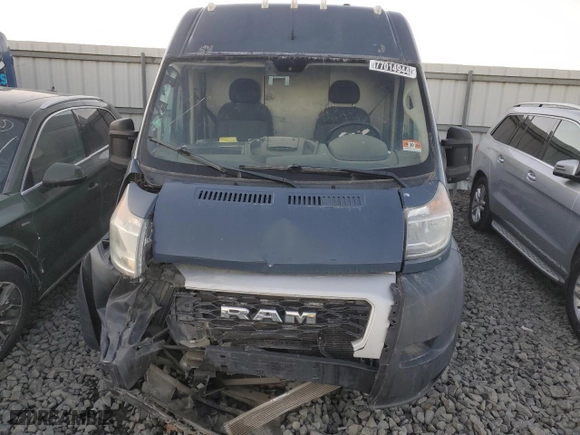 2019 Ram ProMaster Cargo Van with VIN 3C6URVJG8KE548507, listed as a Copart auction lot 77014944 with 80,799 mi miles and Salvage Title. Bid and sale history available at carsss.com. Image 5.
