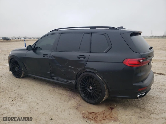 2021 BMW X7 ALPINA XB7 with VIN 5UXCX6C16M9F12347, listed as a Copart auction lot 43182975 with 33,065 mi miles and Salvage Title. Bid and sale history available at carsss.com. Image 2.