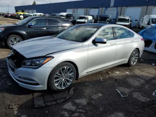 2016 Hyundai Genesis 3.8L with VIN KMHGN4JEXGU138063, listed as a Copart auction lot 51044205 with 82,046 mi miles and Clean Title. Bid and sale history available at carsss.com. Image 1.