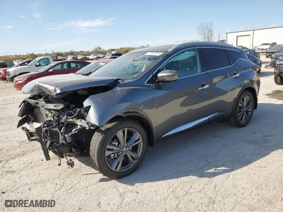 2020 Nissan Murano Platinum with VIN 5N1AZ2DS6LN165510, listed as a Copart auction lot 77470184 with 20,174 mi miles and Salvage Title. Bid and sale history available at carsss.com. Image 1.