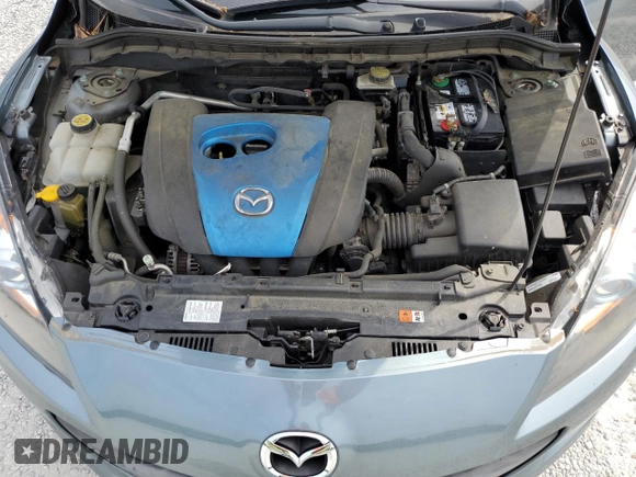 2012 Mazda 3 i Touring with VIN JM1BL1V71C1694546, listed as a Copart auction lot 55103025 with 148,810 mi miles and Salvage title. Bid and sale history available at DreamBid. Image 11.