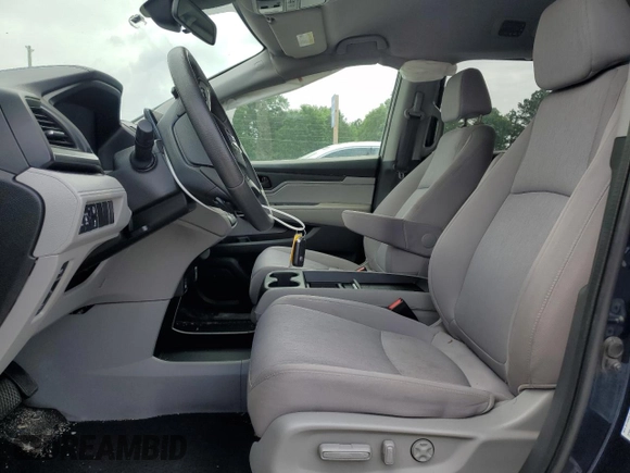 2021 Honda Odyssey EX with VIN 5FNRL6H59MB005691, listed as a Copart auction lot 55347265 with 45,060 mi miles and Clean Title. Bid and sale history available at DreamBid. Image 7.