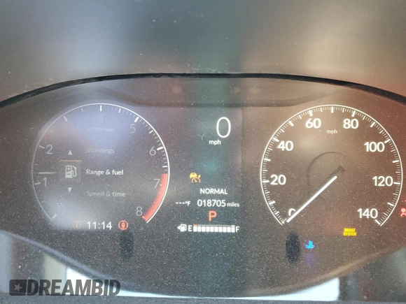 2024 Honda HR-V Sport with VIN 3CZRZ2H54RM734279, listed as a Copart auction lot 57991175 with 18,705 mi miles and Salvage title. Bid and sale history available at DreamBid. Image 9.
